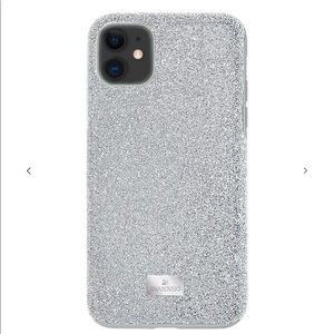 Swarovski Crystal Phone Case Silver tone